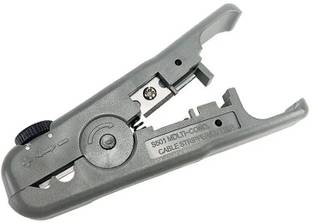 meshiv mantra Universal Rotary Coax Utp/STP Cable Wire Cutter Stripping Tool for UTP, FTP, STP, CAT5/5e CAT6/6a Ethernet, RG59/6/7/11 Coax Cables Wire Cutter