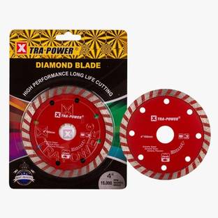 Xtra Power Diamond Saw Blade | 4"-105mm , 15000 RPM | Flat Wheel used for stone grinding Metal Cutter