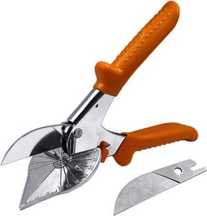 uptodatetools 45-135 Degree Multi Angle Miter Shear Cutter Hand Tools Soft Wood Cutter Adjustable Angle Cutter with 2 Blades for Cutting Plastic, PVC and Molding Trim Wood Cutter