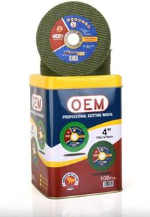 OEM Professional Cutting Wheel 4" /100mm Double Net ( Set of 100 pcs) Double Net Angle Grinder Blade | Pack of 100 Pieces | Red & Green Color Metal Cutter