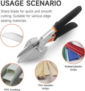 uptodatetools Shears, Angle Cutter, Trunking Shears for Angular Cutting Adjustable at 45 To 135 Degree With Safety Lock Hand Tools for Cutting Wood Cutter