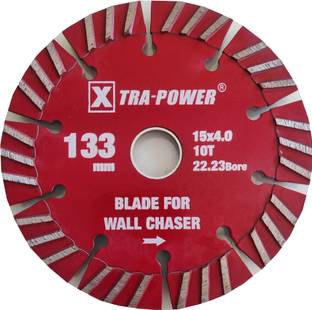 Xtra Power Wall Chase blade 133mm bore 222-23mm 15x4.0x10T pack of 5 blades for XPT 418 wall chaser Nipper