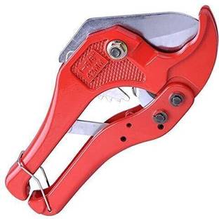 uptodatetools 42mm PE PVC PPR Aluminum Plastic Pipe Water Tube Tubing Hose Cutter Scissor Knife Cut Ratchet Plumbing Tool 42 mm Pipe Cut PVC Pipe Cutter 42 mm Efficiently Cuts PVC and Rubber Pipe Cutter