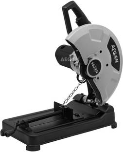AEGON ACM14, 2400 W, 3800 Rpm, 355 Mm Chop Saw Variable Speed, Locking Chain with 1 Cutting Wheel for Metal, Steel, TMT, Rebars Metal Cutter