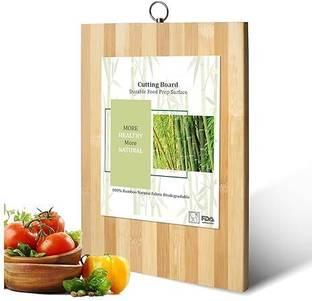 STARKENDY Bamboo Wooden Kitchen Fruits Vegetables Meat Chopping Board (30*20CM) Bamboo Cutting Board