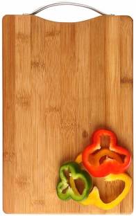 REVOLUTION Thick Wooden Bamboo Kitchen Chopping Cutting Board for Fruits Vegetables Meat Bamboo Cutting Board