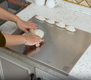 Btop Stainless Steel Chopping Board Cutting Board, Kitchen Counter Top Board Stainless Steel Cutting Board