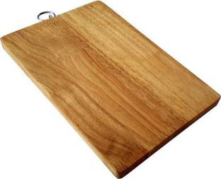 GJSHOP Kitchenware Fruit Vegetable Chopping Board Wood Cutting Board (Beige Pack of 1) wbs45 Wooden Cutting Board