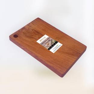 Hutson Natural Sheesham Wood Antibacterial & Reversible Chopping Board (12"x8"x1") Wooden Cutting Board