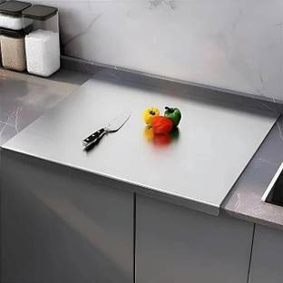 Henny 35cm x 31cm Heavy Stainless Steel Chopping Board For Kitchen Use Stainless Steel Cutting Board