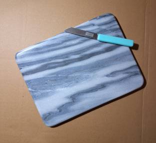 TEJASWI CRAFT Grey marble chopping board (size- 12x9 inch) Marble Cutting Board
