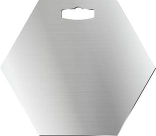 Jaypee Plus Kitchen-X Hexagon Multipurpose Twin Sided with Lip Chopping Kneading Baking Stainless Steel Cutting Board