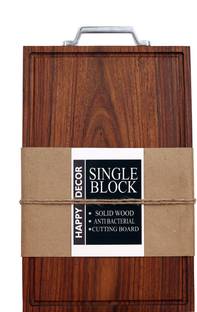 Happy Decor Sheesham Wood Chopping Board, Cutting Board Reversible Design, (Medium) Wooden Cutting Board