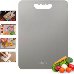 GADDA CO Kitchen Chopping Board | Vegetable Cutting Board | Large Size | Stainless Steel Cutting Board