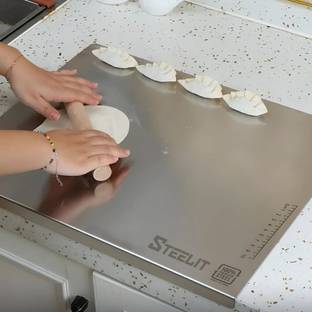 Steelit Stainless steel Chopping board for Kitchen Fruit Cutter Cutting Board Stainless Steel Cutting Mat