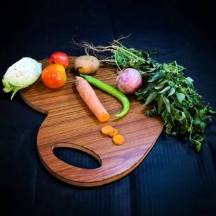kirfiz Chopping Board with Hole | BPA Free, Eco-Friendly Heart Shape Chopping Trays Wooden Cutting Board