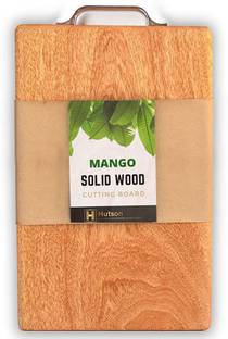 Hutson Anti-Bacterial Reversible Mango Wooden Cutting Chopping Board With Handle (15*9) Wooden Cutting Board