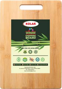 Kolar Large Heavy-Duty 100% Natural Bamboo Wood Chopping Board for Vegetables & Fruits Bamboo Cutting Board