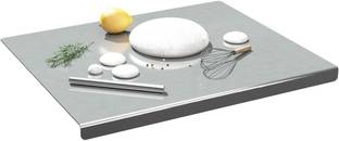 Flipkart SmartBuy Kitchen Chopping Cutting Slicing Board with Holder for Fruits Vegetables Meat Stainless Steel Cutting Board