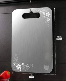 Jensi Enterprise Chopping Board Stainless Steel Metal Cutting Kitchen,Heavy Stainless Steel Cutting Board