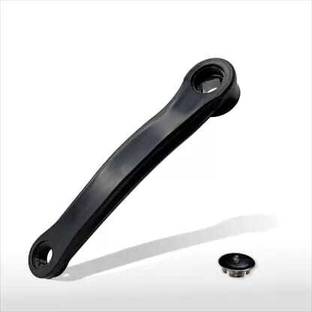 ghg Bicycle Crank Arm Left Cutterless Covered with Black PVC Without Pedal (Black) Mountain Bike, Racing Bike Wheel