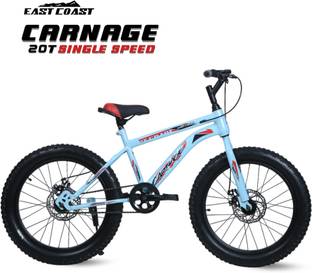 EAST COAST Carnage 20T cycle/Fat bike for 5 to 9 year kids SKY BLUE 20 T (inch) Mountain Cycle