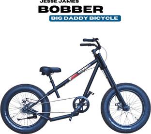 Jesse James Bobber Bicycle | Rider Height 4.4 - 5.8ft | Double Crown Fork | (20" Sleek Tyre) 26 T (inch) Road Cycle