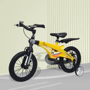 R for Rabbit The Smart Plug and Play Kids Cycle (14 inches/T - For Kids 3-5 Years) Yellow 14 T (inch) Road Cycle
