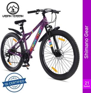 Urban Terrain Pride Steel Cycles for Men With Shimano Geared & Dual Disc Brake MTB 27.5 T (inch) Road Cycle