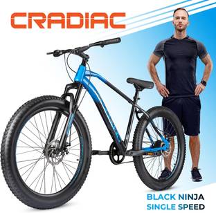CRADIAC BLACK NINJA SINGLE | FAT BIKE | DUAL DISC 26 T (inch) Mountain Cycle