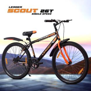 LEADER Scout MTB Mountain Bicycle without Gear for Men 26 T (inch) Mountain Cycle