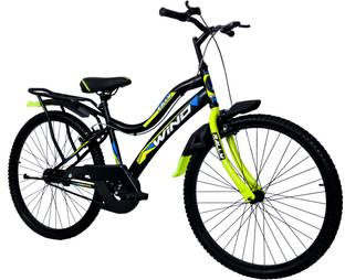 Rally Wind Unisex Full Size Bicycle with Carrier | Non Gear Cycle for Adults 26 T (inch) Hybrid Cycle/City Bike