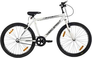 CYCLESTORE Santiago 26T Single Speed City Hybrid cycle for Men | White 26 T (inch) Road Cycle