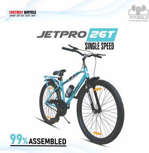 FITBOLD JetPro IBC |Wheel-26X2.40 | CYN | Age 12+ Years | 99% Assembled | Ready to Ride 26 T (inch) Road Cycle