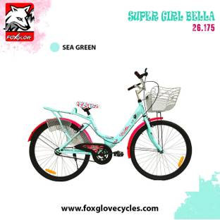 FOXGLOVE BELLA 26T IBC AQUA GREEN WITH BASKET FOR HEIGHT FROM 4 FT AND ABOVE 85% Fitted 26 T (inch) Road Cycle