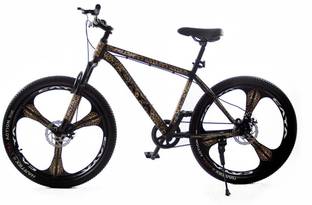CAYA 26" Cheetah Skin/Fur Graphics Dual Disc, Magnesium Alloy Rims, Front Shocker 26 T (inch) Hybrid Cycle/City Bike