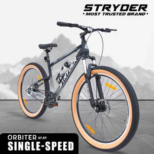 STRYDER Orbiter 27.5" Single Speed Bicycle with Front Suspension - 27.5 T (inch) Mountain Cycle