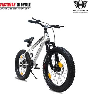 Fastway Bicycle RAMPAGE N/IBC F/SHOX, S/FAT BIKE, D/BRAKE, 85% ASSEMBLED FOR 5-8 YEARS KIDS 20 T (inch) Fat Tyre Cycle