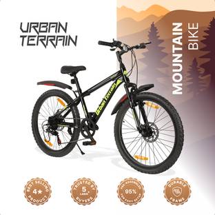 Urban Terrain Galaxy Max 24T Geared High Performance MTB Cycles For Men With Dual Disc Brake 24 T (inch) Road Cycle