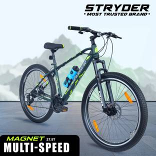 STRYDER 27.5" Magnet 21 Speed Bicycle With Disc Brake & Front Suspension | 27.5 T (inch) Mountain Cycle