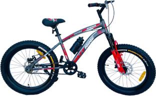 FOXGLOVE SIXTY NINE 20.300 HARTEX GREY & RED FOR 5 PLUS AGE 90% FITTED 20 T (inch) Fat Tyre Cycle