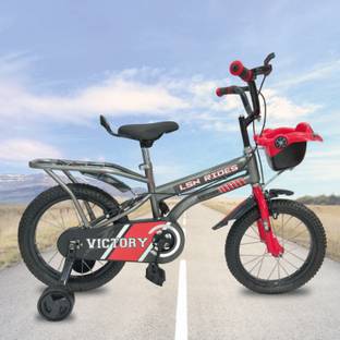 Lsn rides 16T VICTORY RED M RIM BICYCLE FOR KIDS 90% ASSEMBLED BICYCLE TRAINING WHEEL 16 T (inch) BMX Cycle