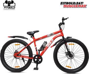FITBOLD Muscle MAX | 26X300 | Age- 13+ | Dual Disc Brakes | 85% Pre- Fitted | 26 T (inch) Mountain Cycle