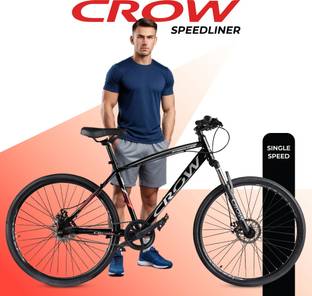 Crow SPEEDLINER SINGLE | FULLY FITTED | NON-GEARED | FRONT SUSPENSION | DUAL DISC 700C T (inch) Hybrid Cycle/City Bike
