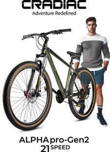 CRADIAC ALPHA PRO Gen 2 | 6061 ALLOY FRAME | SHIMANO ACERA | DUAL DISC | FULLY FITTED 29 T (inch) Mountain Cycle