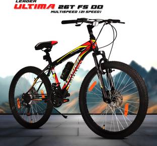LEADER Ultima Multi Speed Hybrid Cycle with FS & DD Brake 26 T (inch) Hybrid Cycle/City Bike