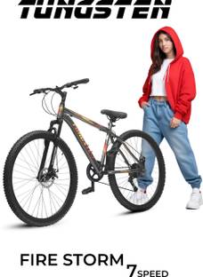 TUNGSTEN FIRE STORM 7 SPEED | DUAL DISC BRAKES | FRONT SUSPENSION FORK | FULLY FITTED 29 T (inch) Mountain Cycle