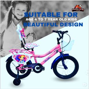 FOXGLOVE BELLA 16 INCH BARBIE PINK WITH DRESS GUARD TYRE TUBE FOR AGE 5 PLUS 90% FITTED 16 T (inch) Road Cycle