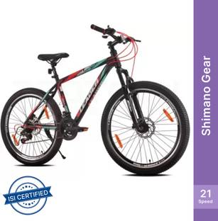 LEADER Highlander 26T 21-Speed Alloy MTB cycle with Dual Disc Brake and Front Suspension 26 T (inch) Hybrid Cycle/City Bike