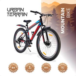 Urban Terrain Mountain Bike Shimano Geared Cycles for Men with Dual Disc Brake MTB UT2000 27.5 T (inch) Road Cycle